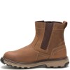 CAT Pelton Dealer Boots Steel Toe Caps Dark Beige